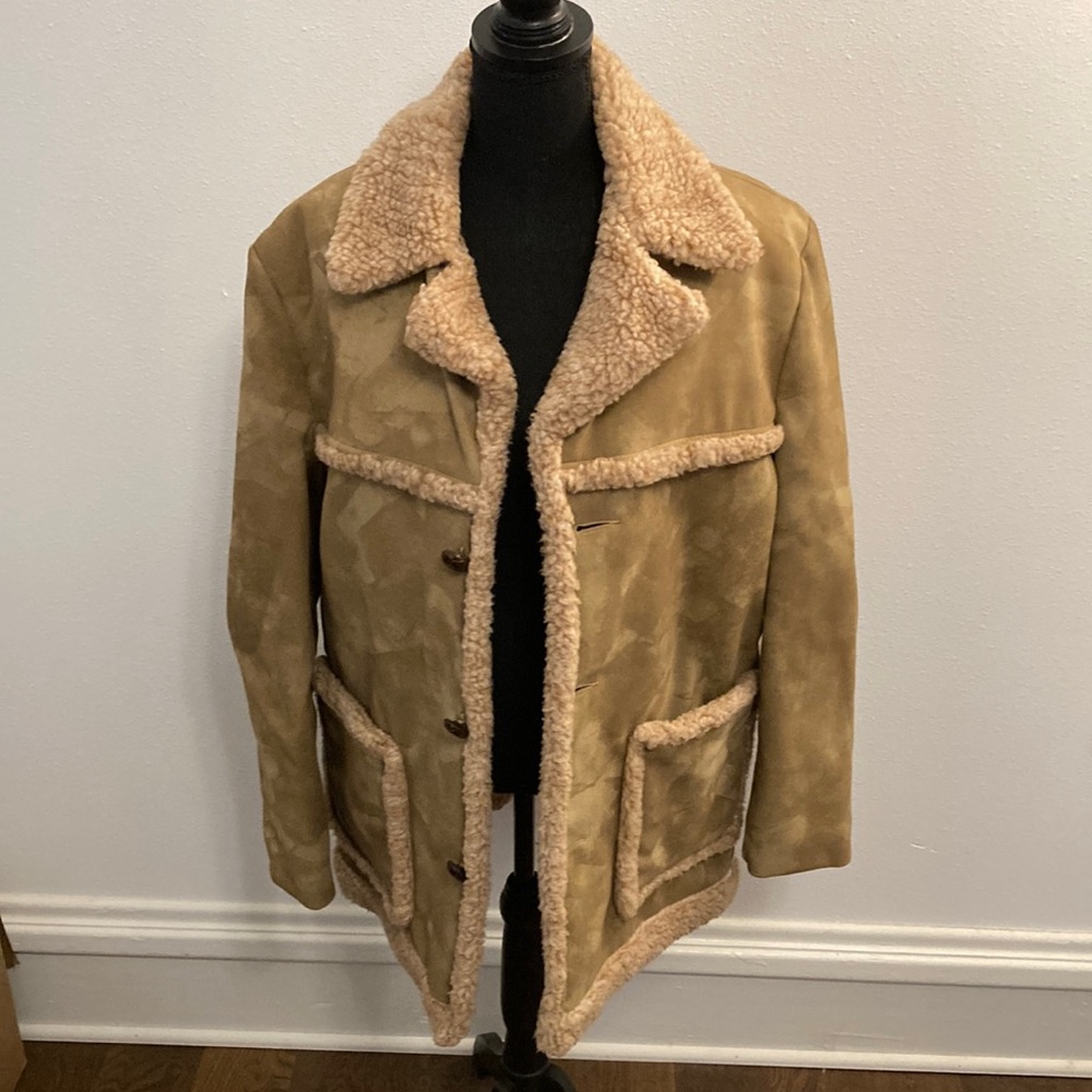 Vintage Fingerhut Fashions Suede Coat Sz. 42